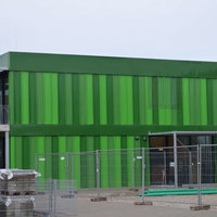 Fassadengestaltung der Schule Unterhaching durch die Thomas Schwelle GmbH